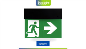 Oprawa Ewakuacyjna Directo S M 1H Mt Czarna + Piktogramy Vd3, Vd4, Vd5 90681