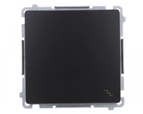 Simon Basic Łącznik schodowy (moduł) 16AX, 250V, zaciski śrubowe czarny BMW6A.01/49