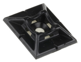 Uchwyt opaski kablowej do opasek 4.6mm długość 25mm szerokość 30 mm średnica otworu 4mm Legrand Czarny