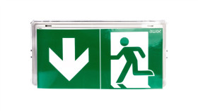 Oprawa Awaryjna Exit Led 1W 130Lm 1H Dwuzadaniowa At Biała + Pu31...