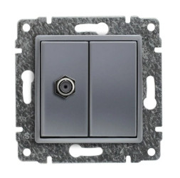VENA Gniazdo antenowe TV aluminium 514053