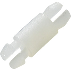 Spacer, bl 22.2 mm, PA, natural, BYB-3-18H9552, package with 100 pieces