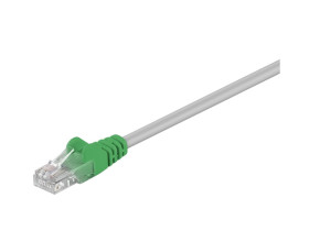 Kabel Patchcord skrosowany Cat 5e U/UTP RJ45/RJ45 1m szary