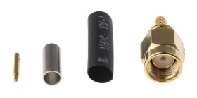 Złącze koncentryczne Montaż na kablu Męski 50Ω typ złącza Złącze SMA Połączenie zagniatane