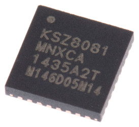 Nadajnik-odbiornik Ethernet 10 Mbps, 100 Mbps KSZ8081MNXCA-TR IEEE 802,3 , 1-kanałowy 32-pinowy 3,3 V QFN Microchip