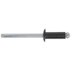 Sealey RAB4814S Aluminium Rivet Black Standard Flange 4.8 x 14mm Pack of 200