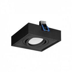 SORMUS S ramka dekoracyjna oprawy punktowej, MR16/GU10 max 50W, regulowana, kwadrat, czarna,AD-OD-6168/B