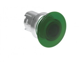 Metalowy przycisk podświetlany grzybkowy samoczynny powrót fi40mm Zielony LPSBL6143