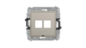 Icon Mechanizm Gniazda Multimedialnego Podwójnego Bez Modułu, Bez Pola...