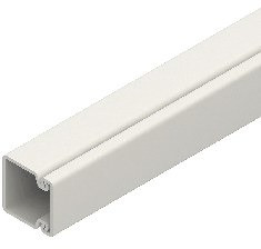 Electrical installation duct, (L x W x H) 2000 x 17.5 x 18 mm, PVC, white, HKL2020.6