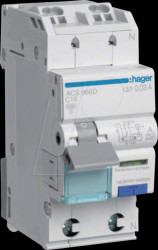ACS966D Residual current circuit breaker 1P+N 6 kA C-16 A 10 mA type A