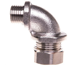 Dławnica kątowa do węża osłonowego M16 IP65 SILVYN LCW-M 16x1,5/1 55503234 /10szt./