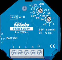 FSR61-230V Impulse switch - wireless, 1 NO contact, 250 V/10 A, 230 V