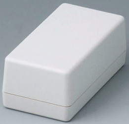 ABS shell housing, (L x W x H) 85 x 45 x 33 mm, gray white (RAL 9002), IP65, A9404341