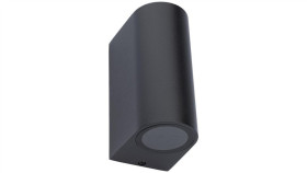 Kinkiet Ogrodowy Elewacyjny Lampa Zewnętrzna 2Xgu10 Czarna