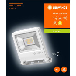 LEDVANCE 4058075239630 Endura Flood Warm WH 20 W 3000 K WT Warm White