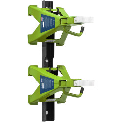 Sealey VS2003HVCOMBO Axle Stand &amp; Axle Stand Storage Rack Combo 3Tonne HiVis Grn