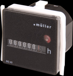 BG 40.17 Operating hours counter for panel mounting 12-48V