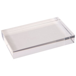 Eisco Acrylic Rectangular Block 115 x 65 x 18mm