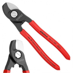 Nożyce do cięcia kabli miedzianych i aluminiowych (do 15mm / 50mm2) 165mm powlekane KNIPEX 95 11 165