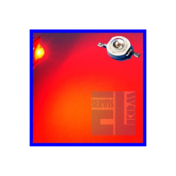 DIODA LED POWER 1W CZERWONA 40lm 140st ALS-P1000mW