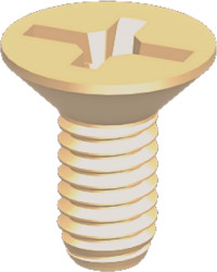 Countersunk head screw, PH cross slot, M5, 12 mm, PA, similar to DIN 965 / DIN 34811 EN ISO 7046 / DIN 963 / EN ISO 2009, 965051