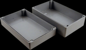 Polyester enclosure, (L x W x H) 400 x 250 x 160 mm, gray (RAL 7035), IP66, 1590ZGRP244