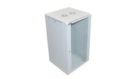 Szafa 19Cali Wisząca Zeta 22U 600X600 Ral7035 Szkło