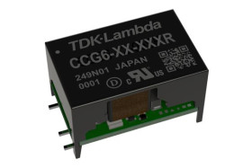 Konwerter DC/DC CCG, Uwe 12V dc, Uwe 5V dc, Uwy 5V dc, TDK-Lambda 1.2 A 6 W 100 °C -40 °C Powierzchnia