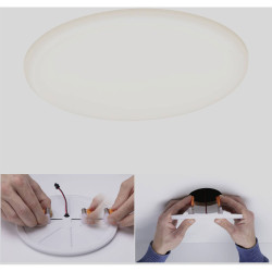 Paulmann 92389 Veluna LED Recessed Light 17W Warm White VariFit Satin