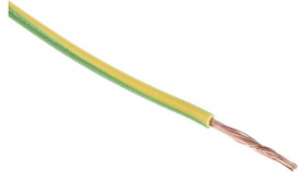 Jednożyłowy Kabel Sterowniczy Csa 2,5 Mm2, Maks. +70C 600 V Zielony/Żółty, Rs...