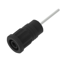 Gniazdo bananowe Żeński Wciskana Czarny 36A Electro PJP rozmiar 4 mm