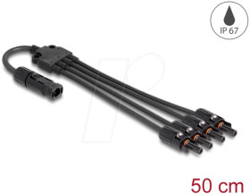 88226 DL4 Solar Splitter Cable 1 x Plug to 4 x Socket 50 cm black