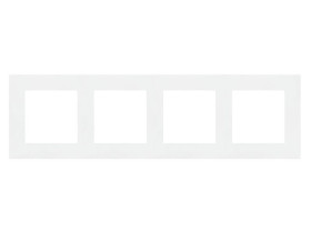 SIMON 55 Ramka 4 poczwórna LINE biały mat TR4/111 KONTAKT SIMON