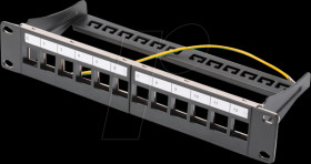 DN-91420 10" Patchpanel for 12x Keystone module, black