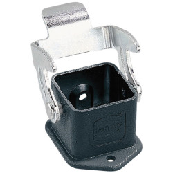 Harting 09 37 003 0301 Han&#xAE; M Base Housing Bulkhead Top Entry 1 Lever
