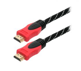 Przyłącze HDMI-HDMI PREMIUM proste 1.0m RED
