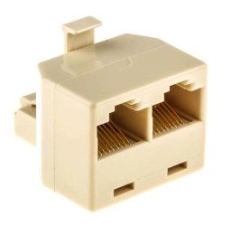 Adapter do złączy RJ, 2 portów RJ45