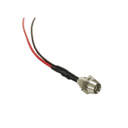 DIODA LED 3mm CZERWONA 12V MLECZNA KONTROLKA SYGNALIZACYJNA Z OPRAWKĄ /AK9355