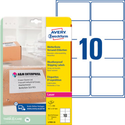 L7992-25 Address label, shipping labels, water-resistant, 99.1 x 57 mm, 2