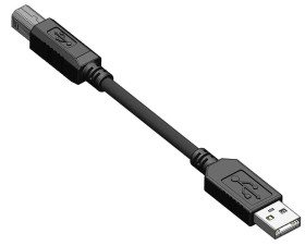 Kabel USB Złącze A USB A Złącze B USB B dł. 2m Przewód USB USB 2.0 kolor: Czarny