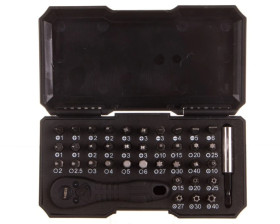 Końcówki wkrętakowe z uchwytwem (zestaw 38szt.) 06-105