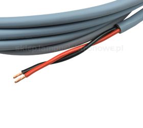 Przewód głośnikowy 2x2.5 OFC Grey Tasker C276