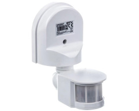 Czujnik ruchu CR-2, max 1200W, AC220-240V, 50/60Hz, kąt działania 180*, zasięg 8m 1,8-2,5m, IP44,