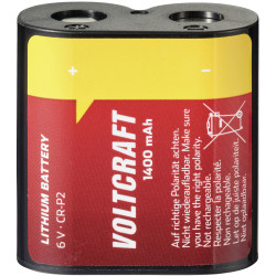 VOLTCRAFT CRP2 Camera battery CR-P2 Lithium400 mAh 6 V