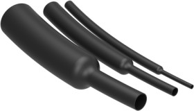 Heatshrink tubing, 2:1, (3.2/1.6 mm), PE, black, 5069822045