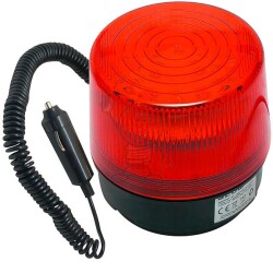 Sygnalizator optyczny LED magnes 12V DC IP20 czer.