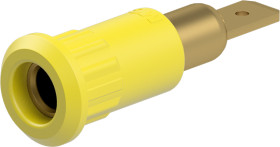 Gniazdo testowe Gniazdo Wypustka Żółty 25A Staubli