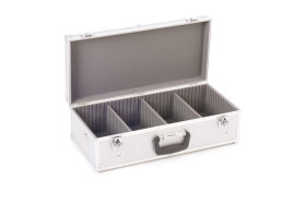 Perel Aluminium CD-Koffer voor 80 CDs, 25.4L