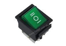 PRZEŁĄCZNIK PODŚWIETLANY 3 POZYCYJNY ZIELONY AC